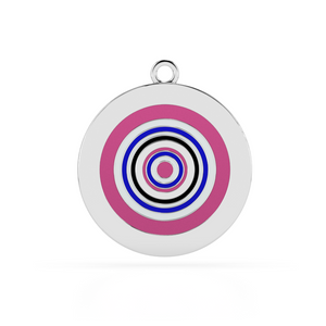 Enchanted Harmony Enamel Pendant Charm Necklace