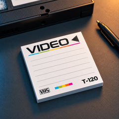 Retro VHS Tape Post-it® Notes – 50 Sheets per Pad