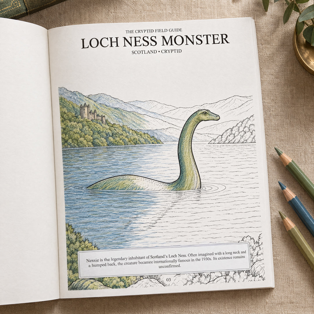 The Cryptid Field Guide Coloring Book