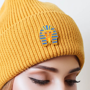 Golden King Tutankhamun Enamel Pin