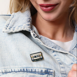 Vintage Cassette Tape Enamel Pin