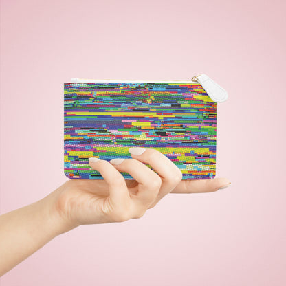 VHS Video Glitch Mini Clutch Bag