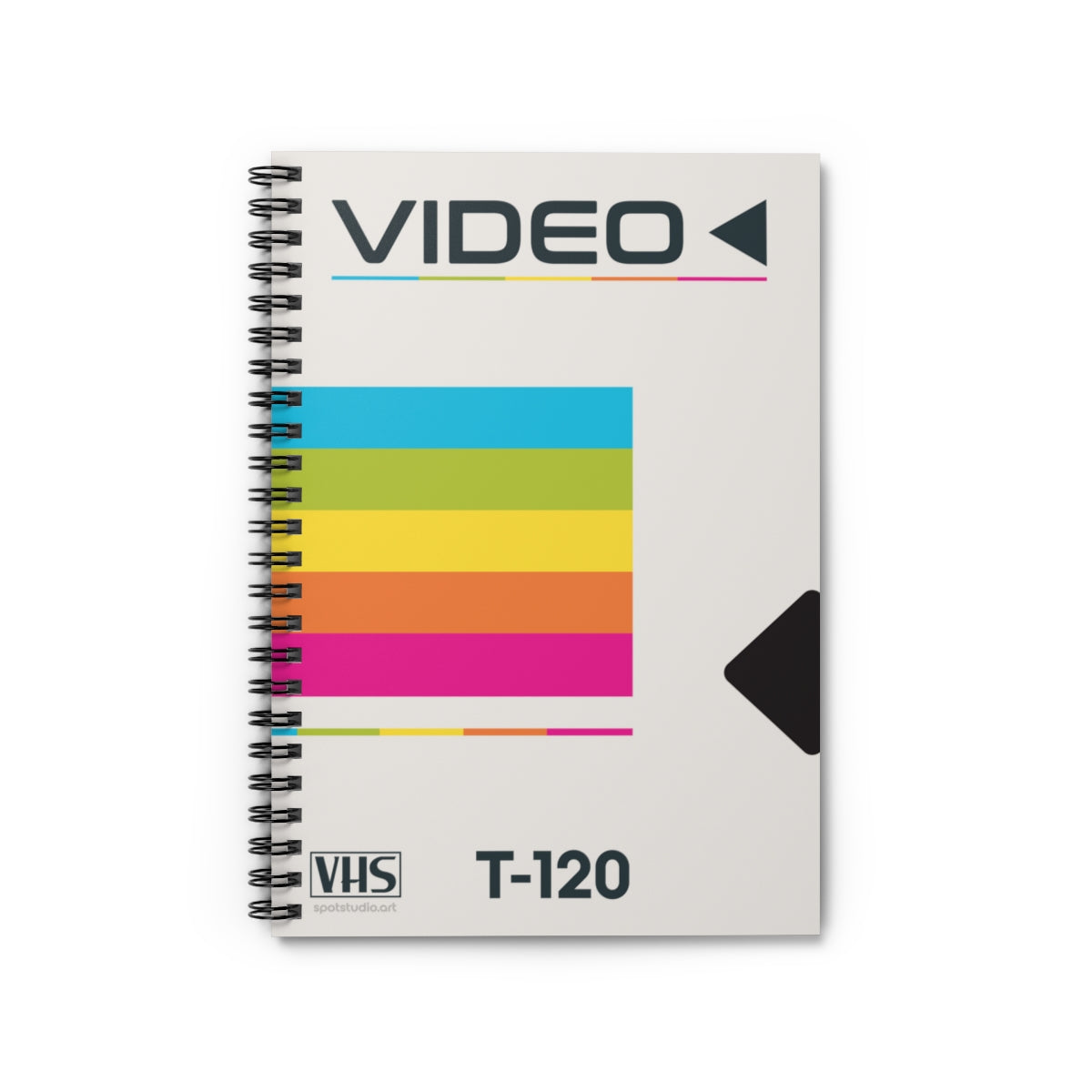 Retro 80's VHS Tape Sleeve Spiral Notebook