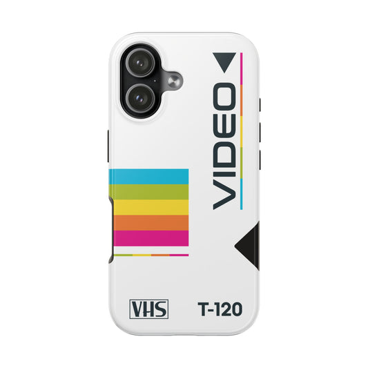 Retro VHS Tape Sleeve iPhone Case — Vintage Tape Design, T-120