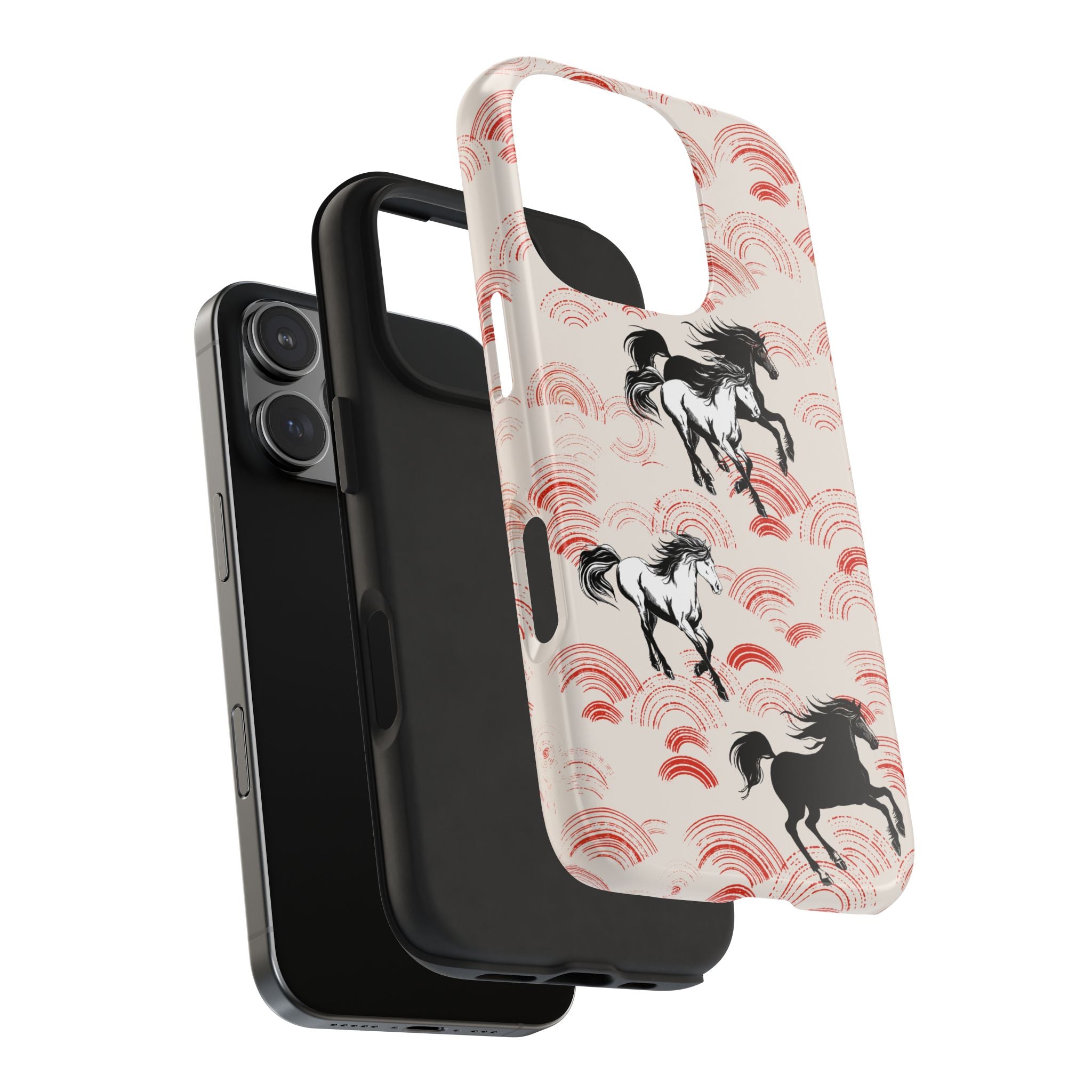 Japanese Woodblock Edition Equestrian iPhone Case