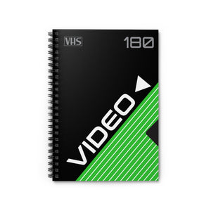 Green Retro VHS Tape Sleeve Notebook