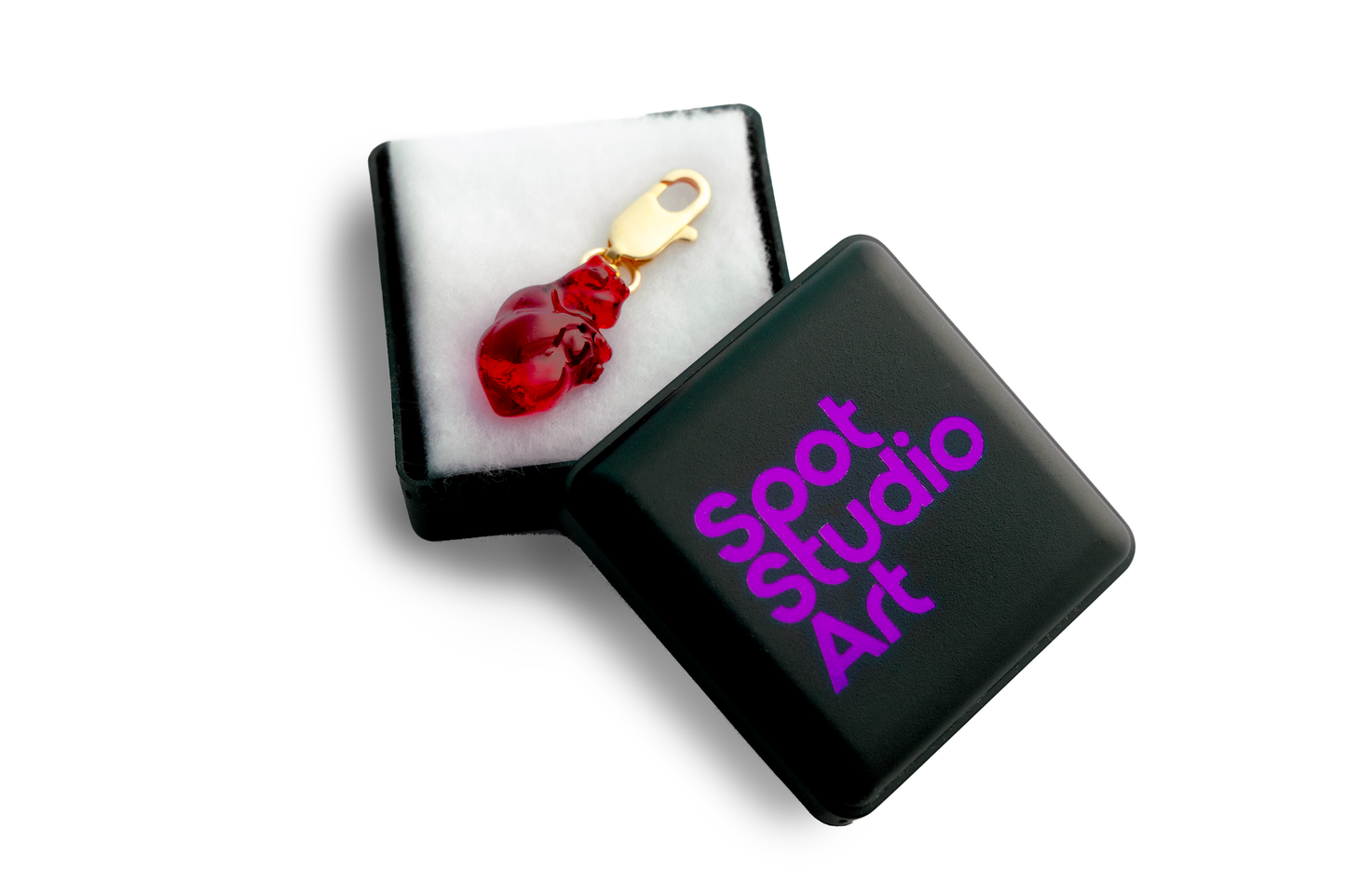 Anatomical Love Resin Heart Charm