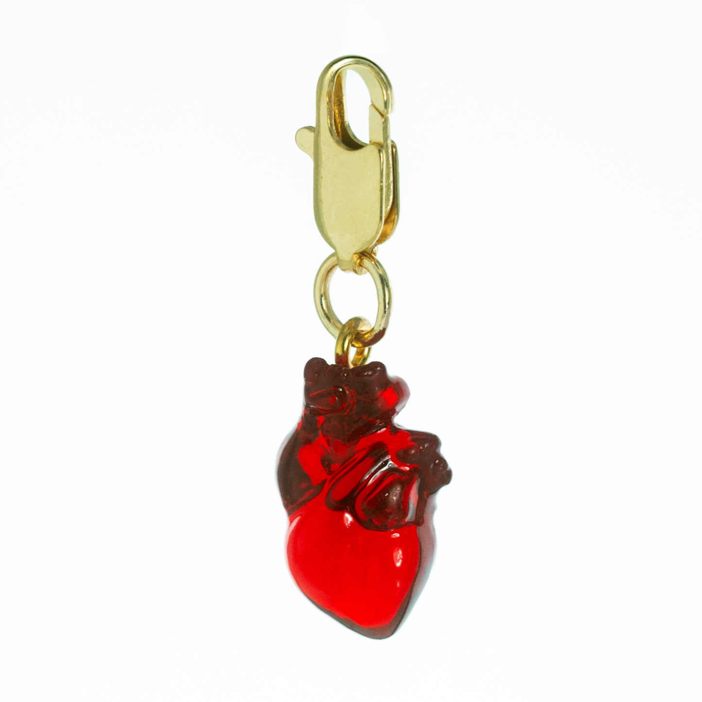 Anatomical Love Resin Heart Charm