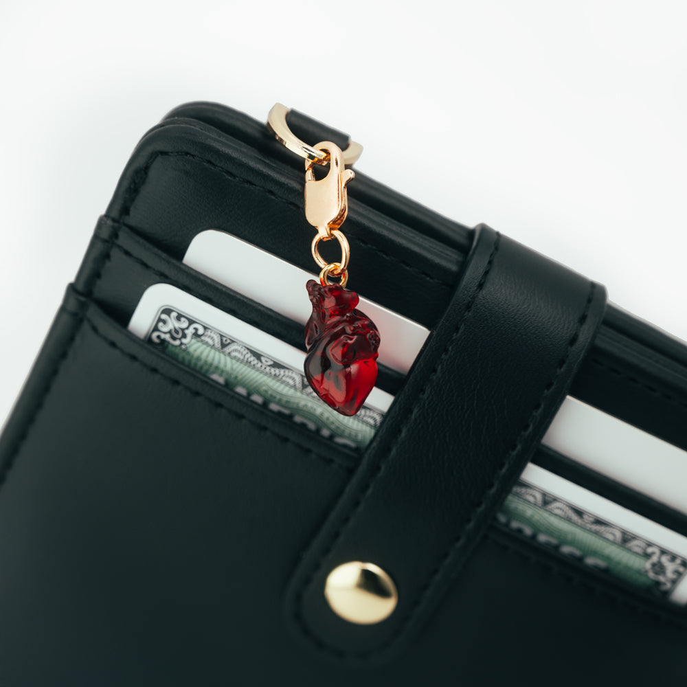 Anatomical Love Resin Heart Charm