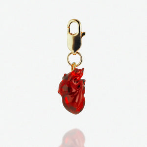 Anatomical Love Resin Heart Charm