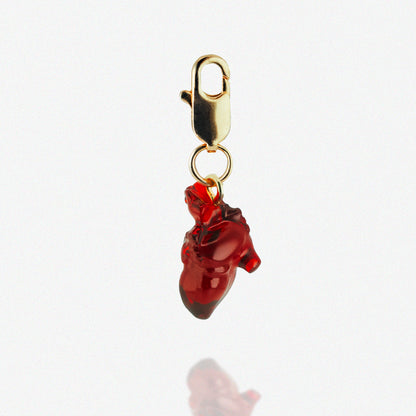 Anatomical Love Resin Heart Charm