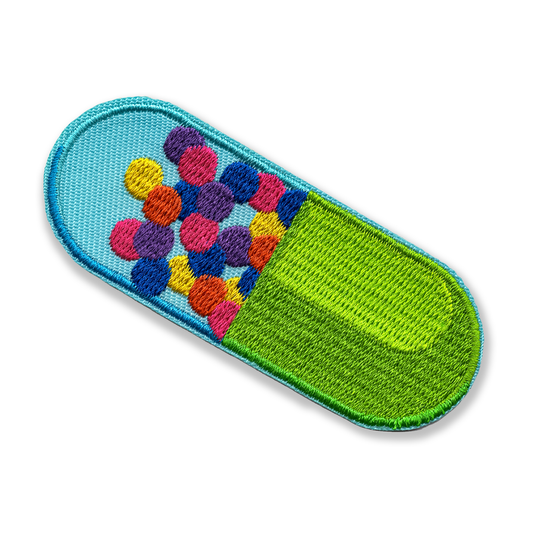 Medical Capsule Pill Iron-On Patch