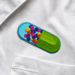 Medical Capsule Pill Iron-On Patch