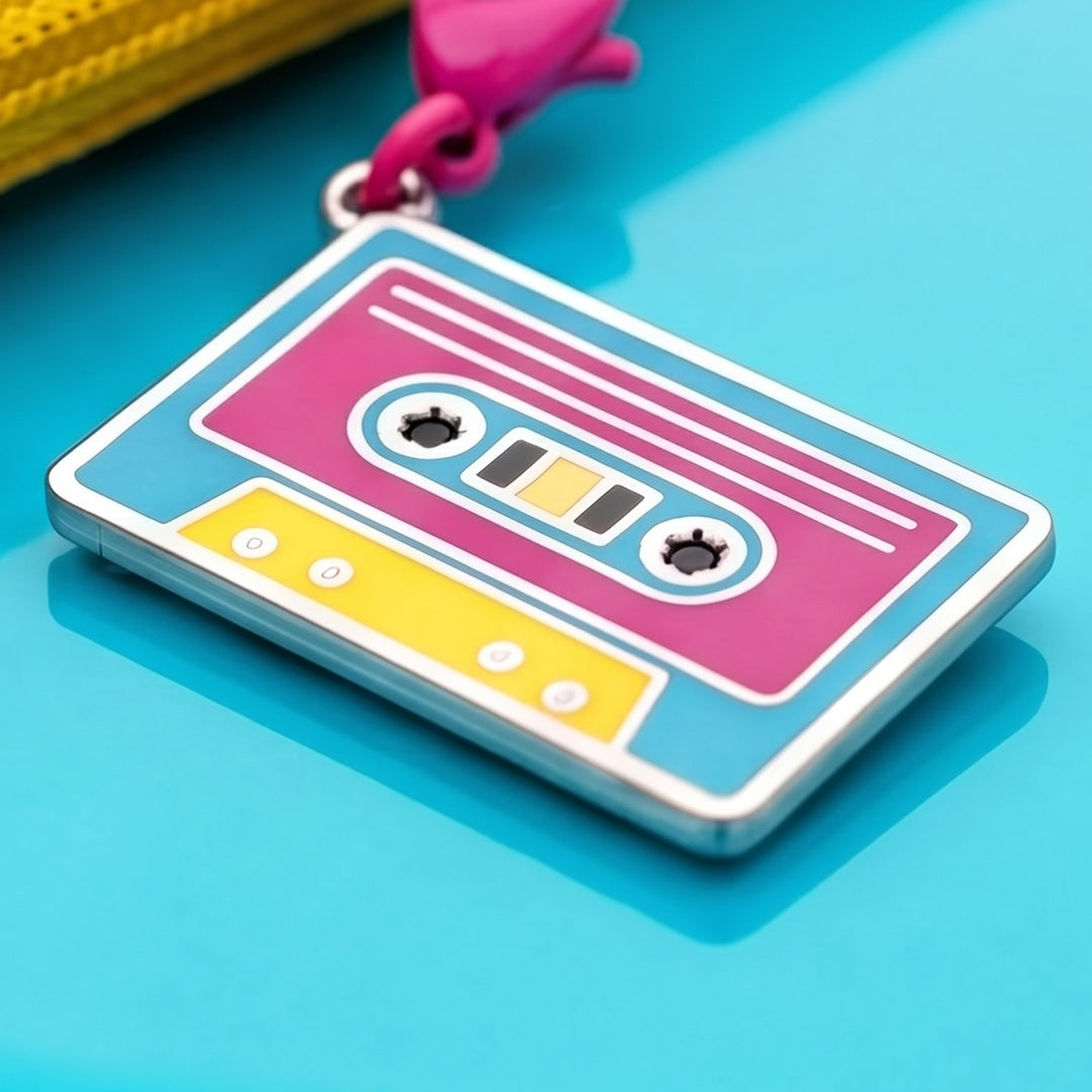 Retro Chic Cassette Enamel Charm