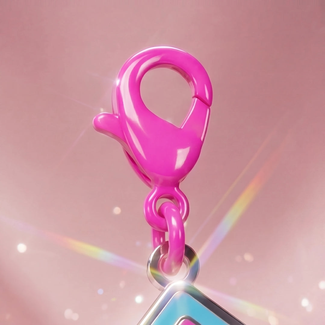 Retro Chic Cassette Enamel Charm