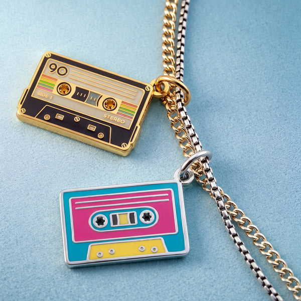 Colorful Spot Studio cassette tape charms