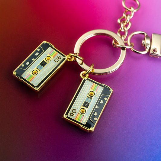 Vintage Vibes Golden Mixtape Charm