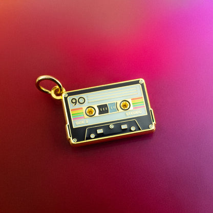 Vintage Vibes Golden Mixtape Charm