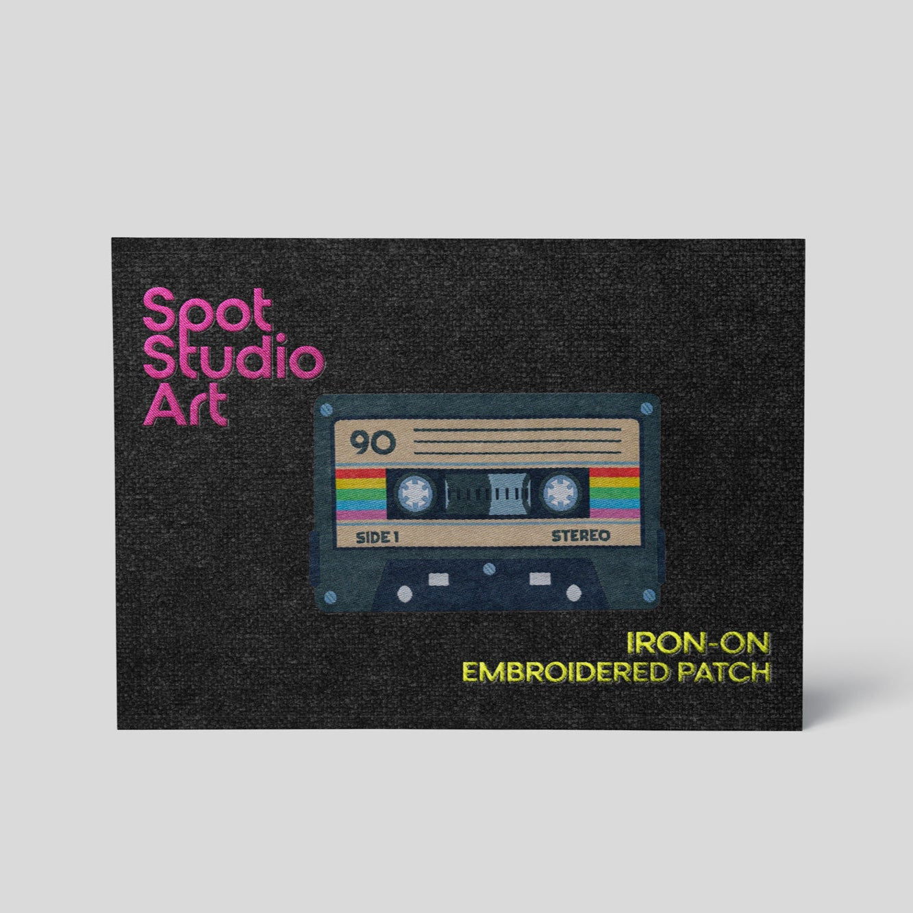 Patch Brodé Good Vibes Cassette Audio K7 - 7x4,5 Cm - Thermocollant, Déco Vintage Sur Vêtements, Sacs