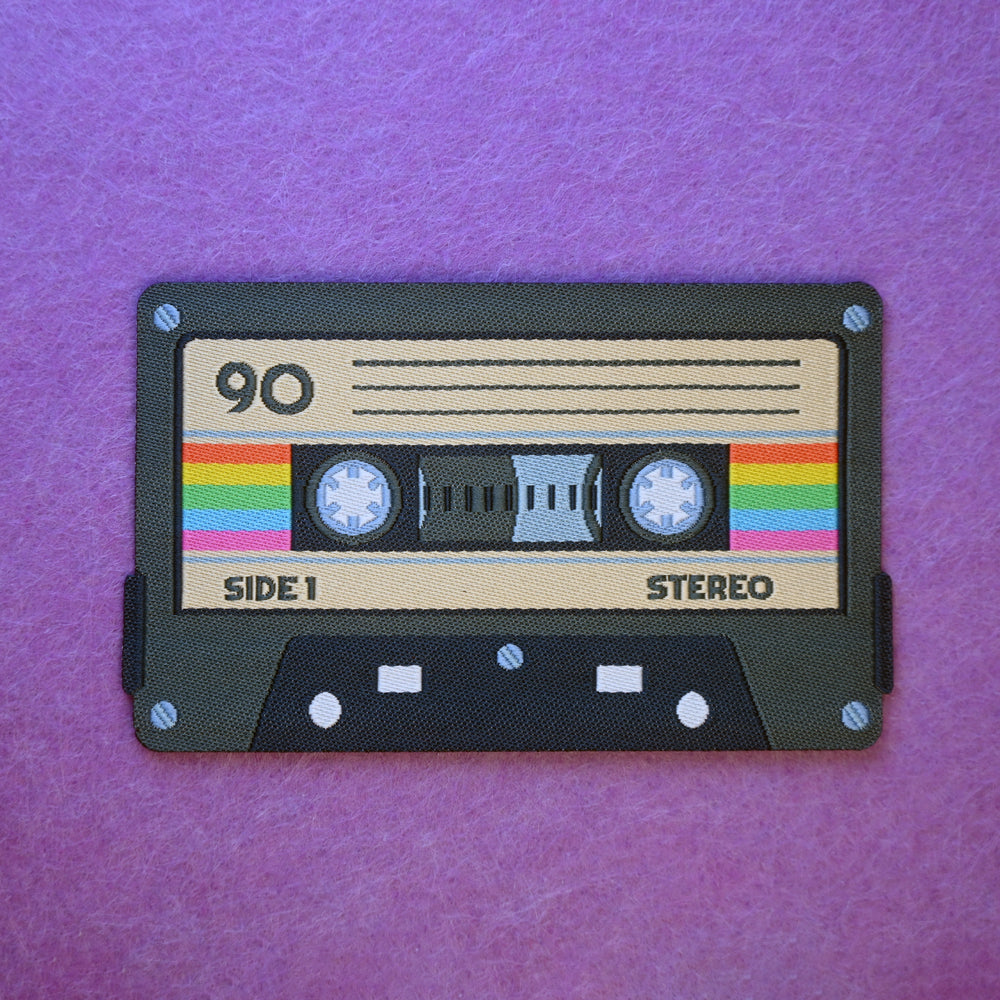Throwback Vibes: Cassette Tape Iron-On Patch