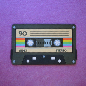 Throwback Vibes: Cassette Tape Iron-On Patch