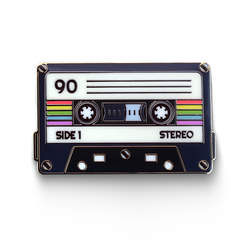Vintage Cassette Tape Enamel Pin