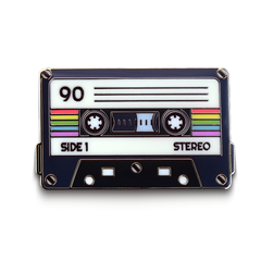 Vintage Cassette Tape Enamel Pin