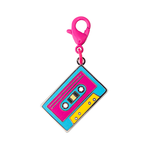 Retro Chic Cassette Enamel Charm