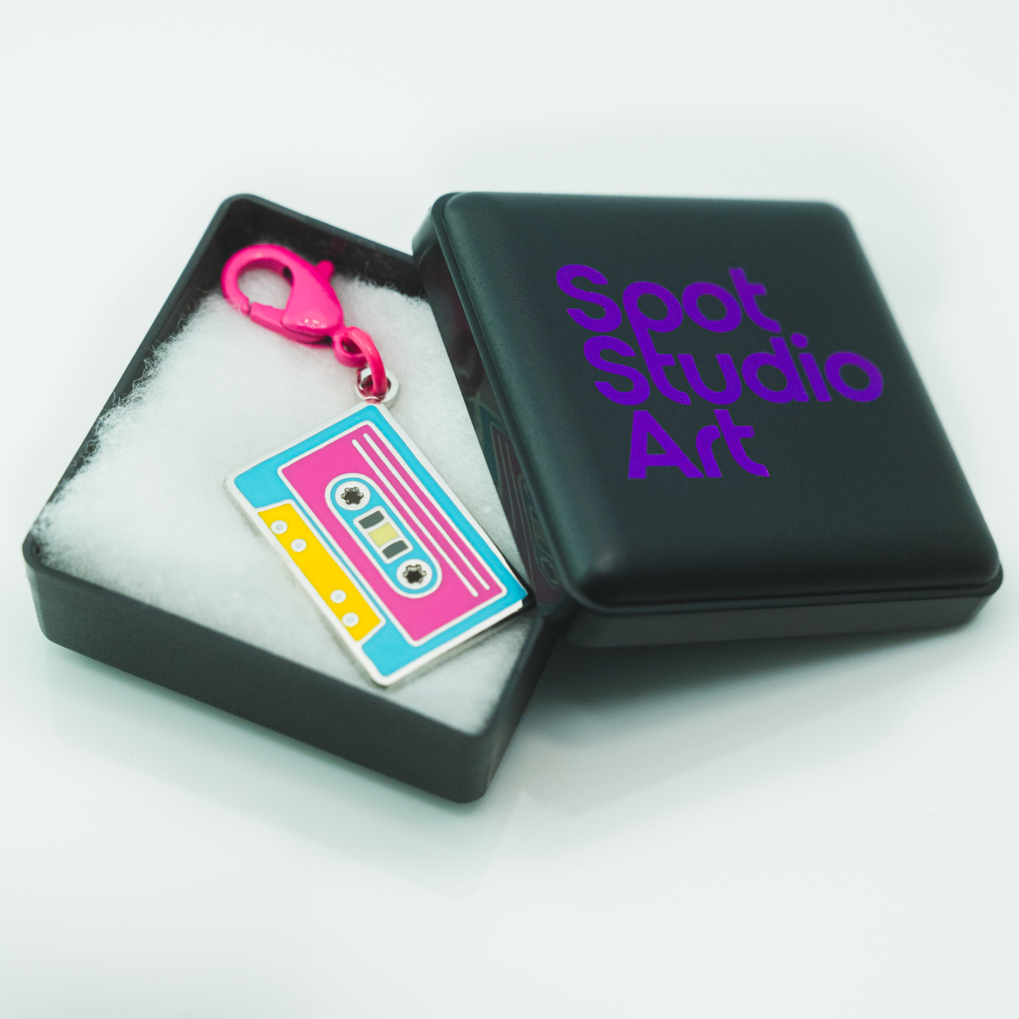 Retro Chic Cassette Enamel Charm