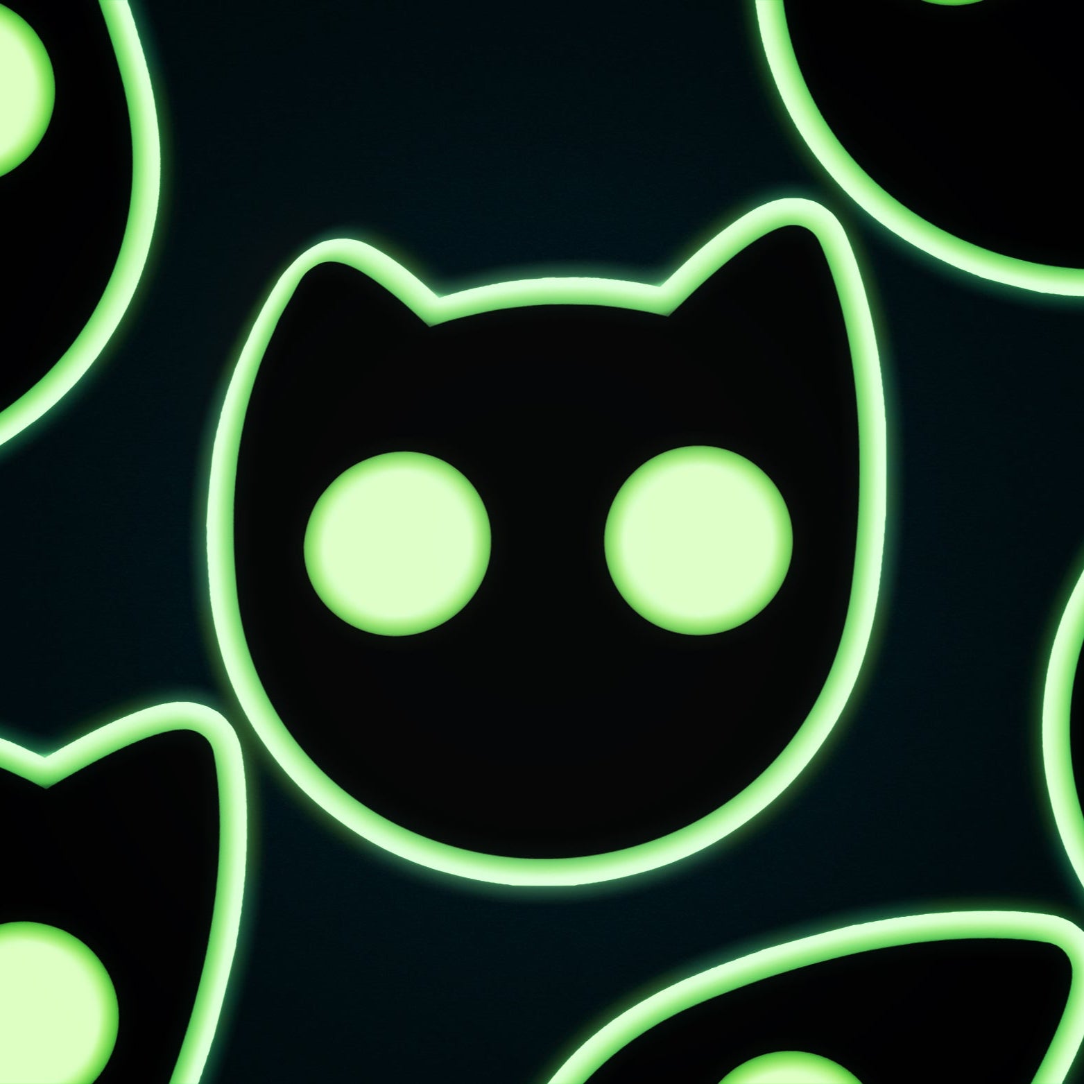 Twilight Kitty: Glowing Enamel Cat Charm