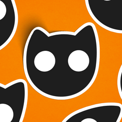 Cosmic Kitties: Glowing Sticker (Set of 2)