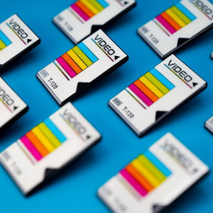 Retro VHS Tape Sleeve Enamel Pin