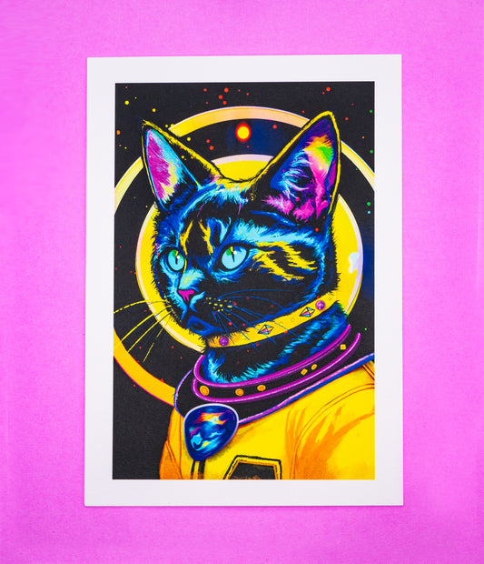 Cosmic Whiskers Art Print