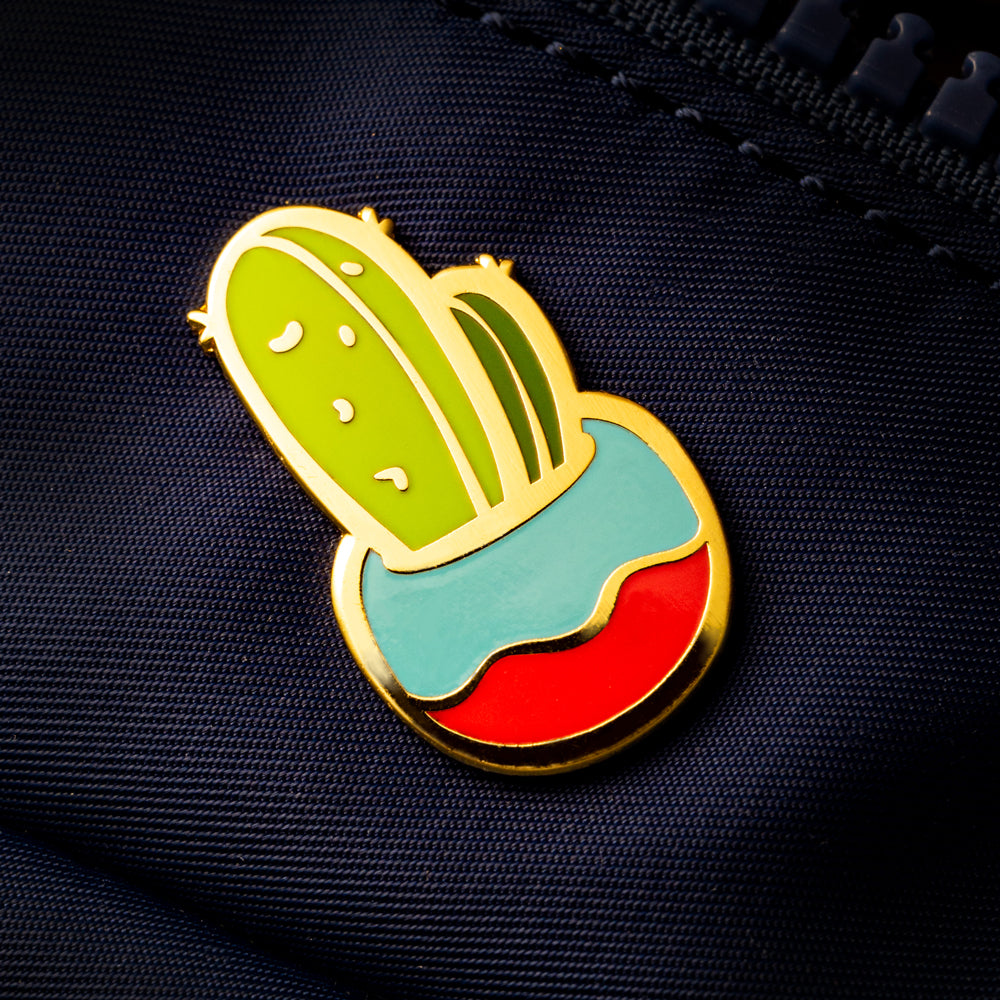 Mini Potted Cactus Enamel Pin