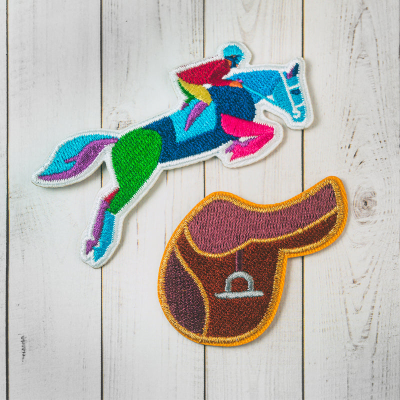 Equestrian Embroidered Patch Bundle