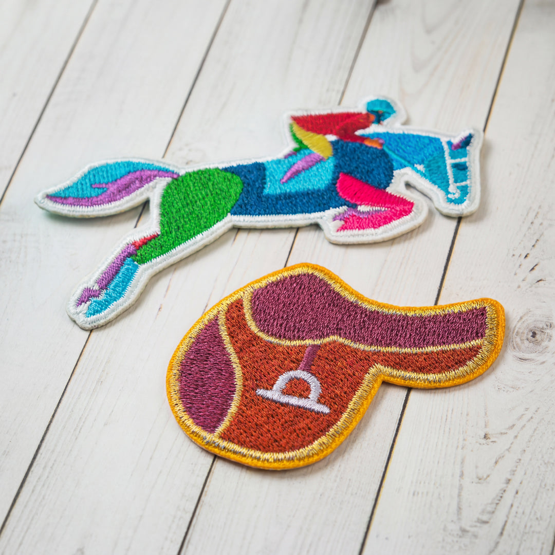 Equestrian Embroidered Patch Bundle
