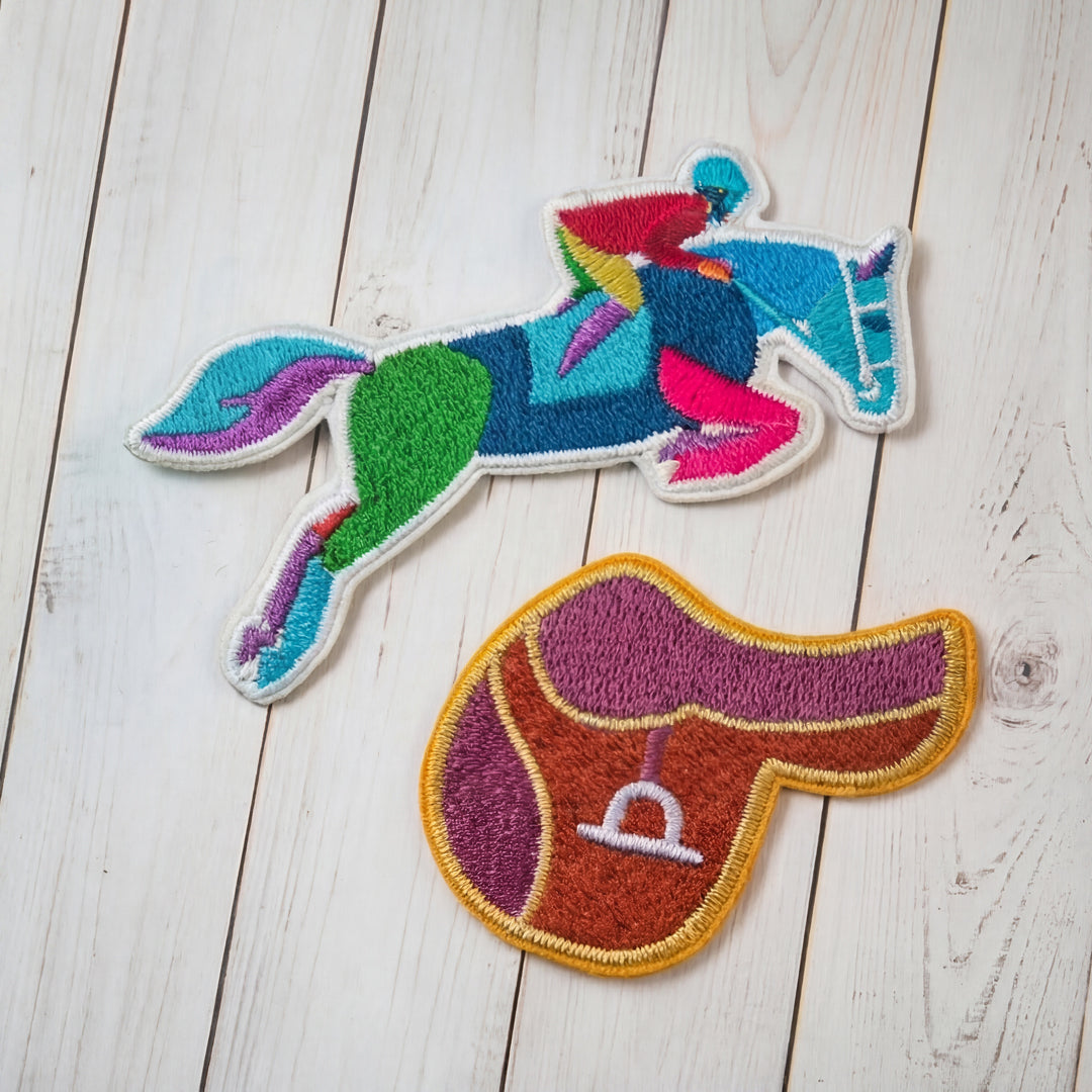 Equestrian Embroidered Patch Bundle