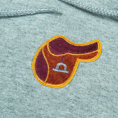 English Riding Saddle Embroidered Iron-On Patch