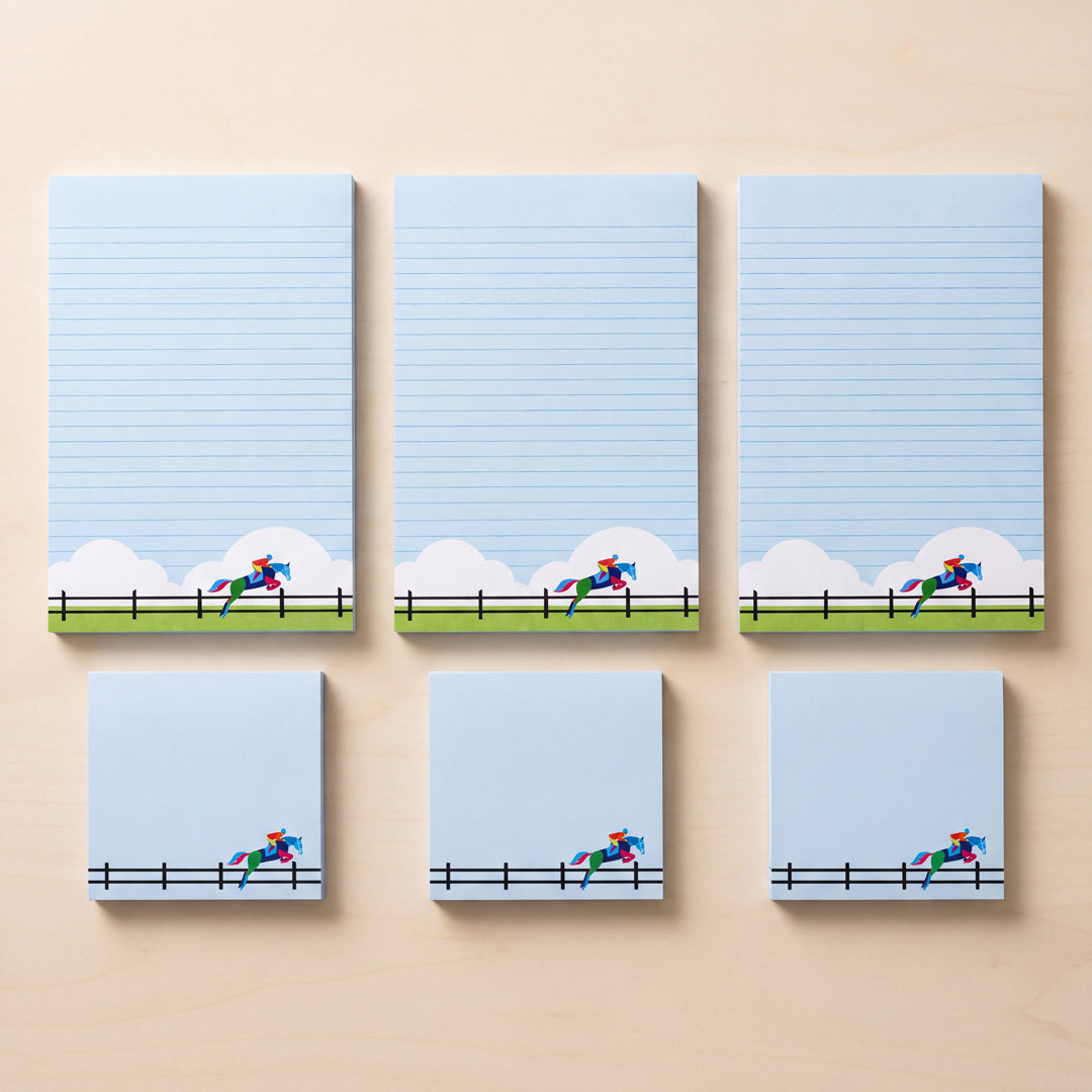 Equestrian Horse Jumping Stationery Bundle – Set of 6
