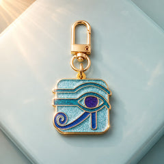 Eye of Horus Glitter Enamel Keychain Charm