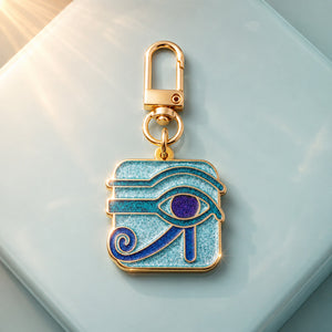 Eye of Horus Glitter Enamel Keychain Charm