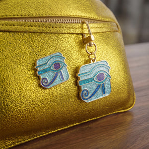 Eye of Horus Enamel Pin & Keychain Charm Gift Set