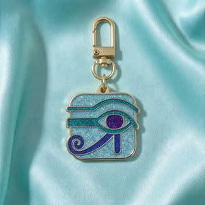 Eye of Horus Glitter Enamel Keychain Charm