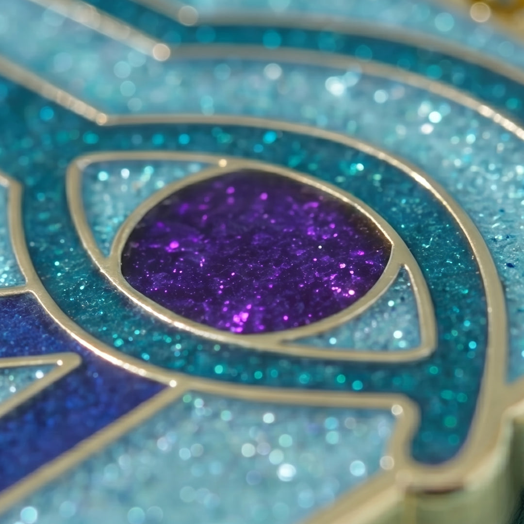 Eye of Horus Glitter Enamel Keychain Charm