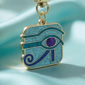 Eye of Horus Glitter Enamel Keychain Charm