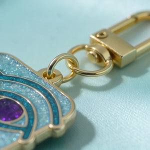 Eye of Horus Glitter Enamel Keychain Charm