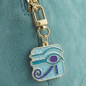 Eye of Horus Glitter Enamel Keychain Charm