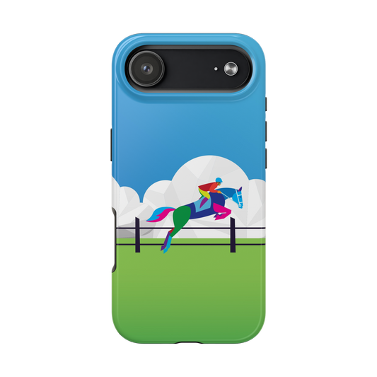 Classic Equestrian Horse Jumping iPhone Case