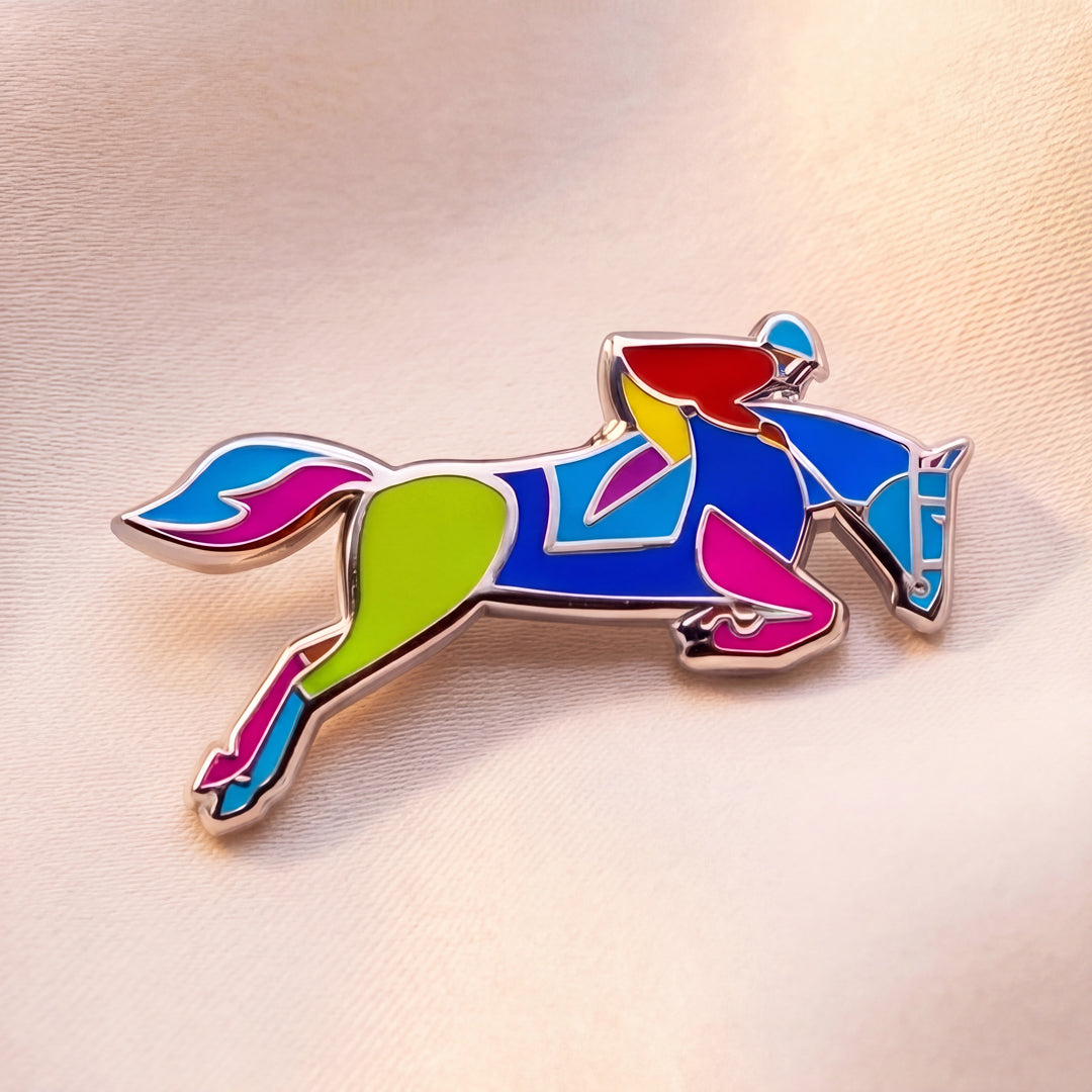 Equestrian Enamel Keychain & Pin Bundle