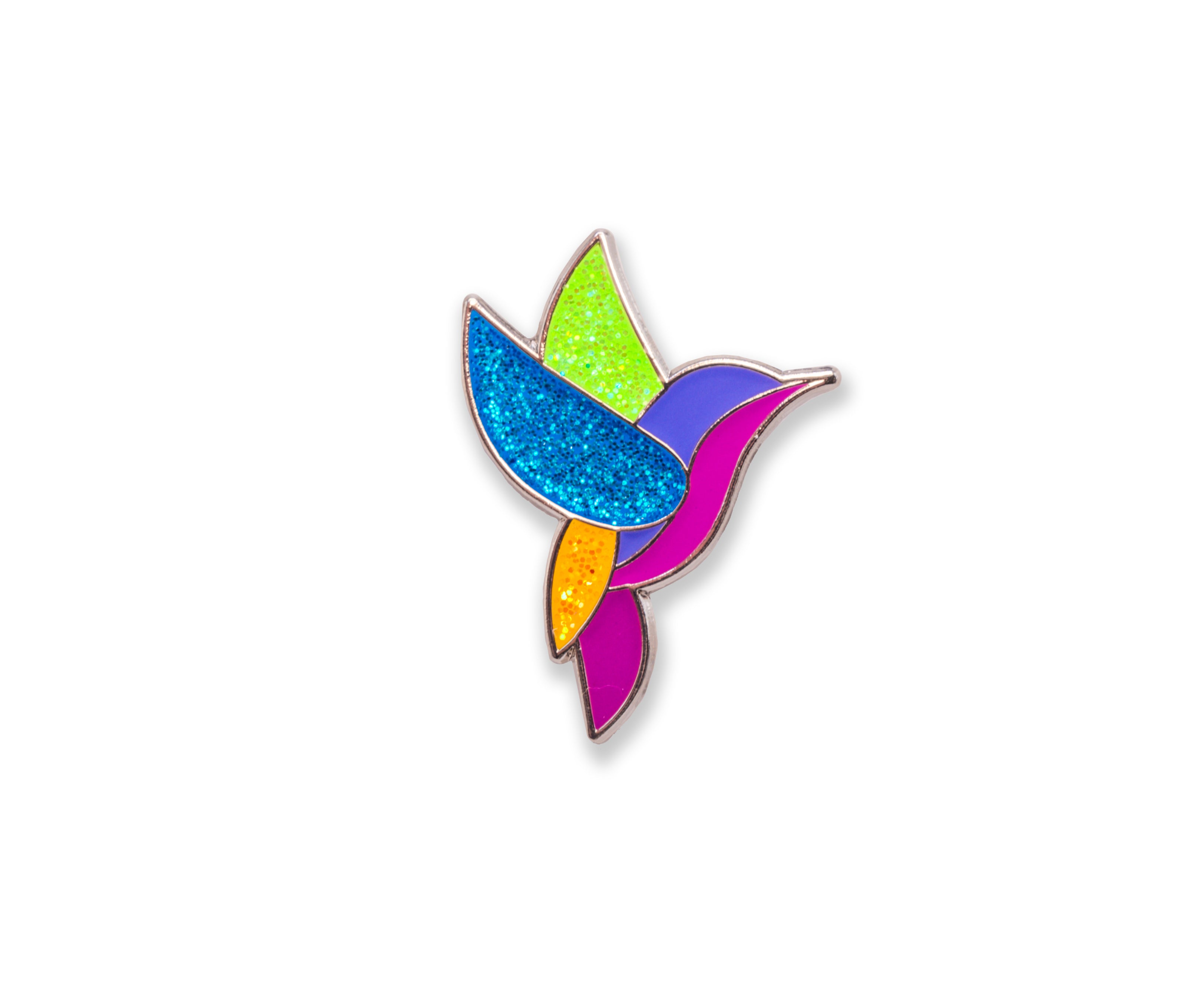 Hummingbird Enamel Keychain & Pin Bundle